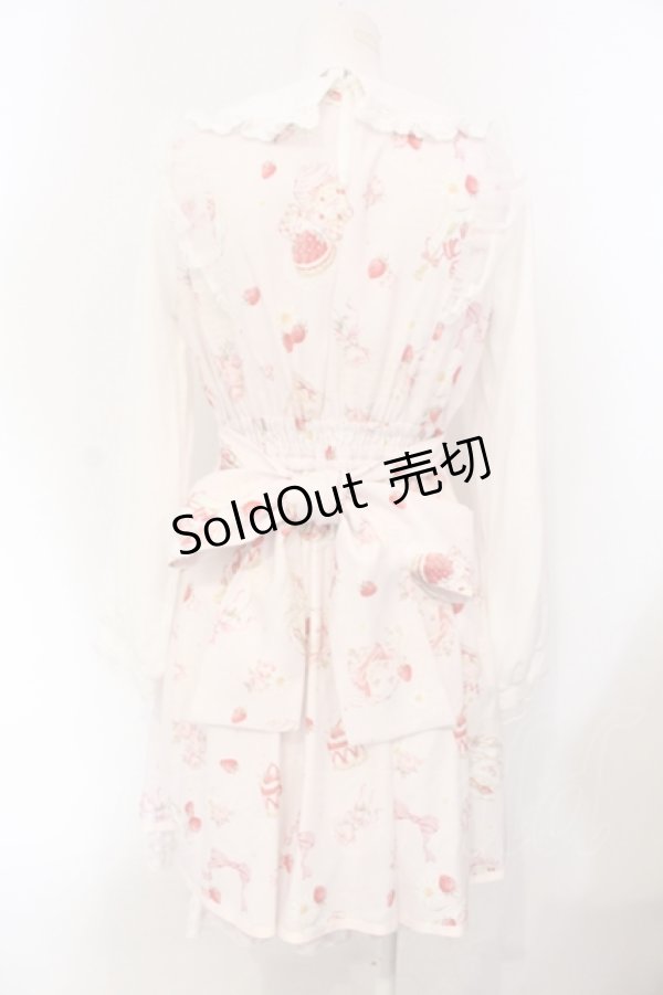 画像4: LIZ LISA / Strawberry Tea Partyワンピース  ピンク×シロ O-25-07-05-066-LO-OP-IG-OS (4)