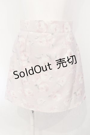 画像: evelyn / 花柄タイトスカート  ピンク O-25-07-05-075-LO-SK-IG-ZY
