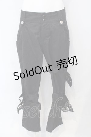 画像: SEX POT ReVeNGe / パイソンベルテッドパンツ M ブラック×ネイビー O-25-07-05-003-SP-PA-IG-OS