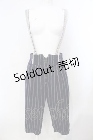画像: axes femme POETIQUE / サス付きハーフパンツ M ネイビー O-25-07-07-005-AX-PA-OW-OS