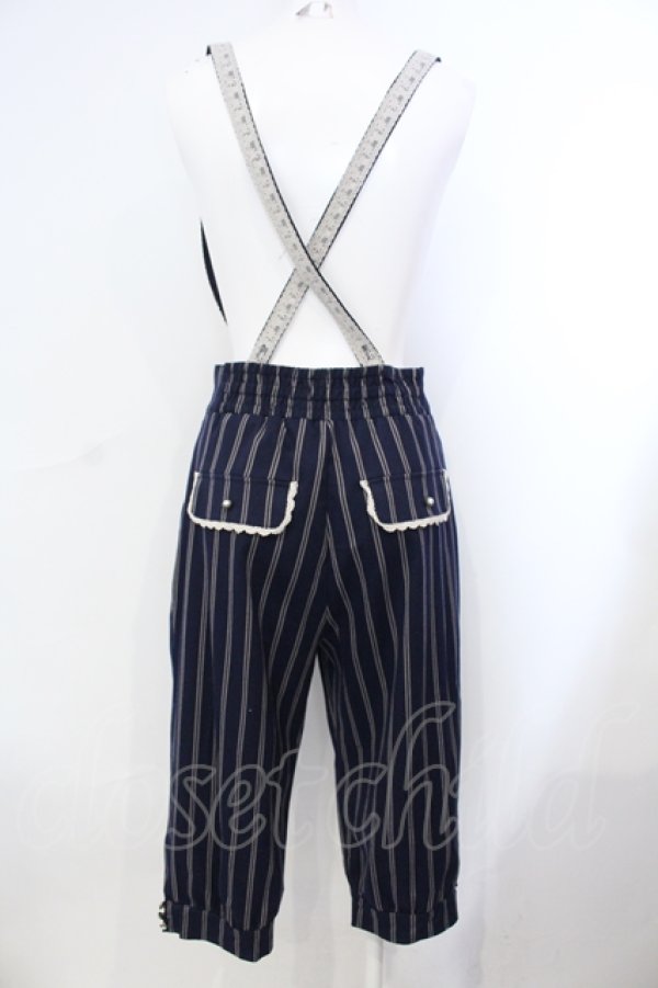 画像2: axes femme POETIQUE / サス付きハーフパンツ M ネイビー O-25-07-07-005-AX-PA-OW-OS (2)