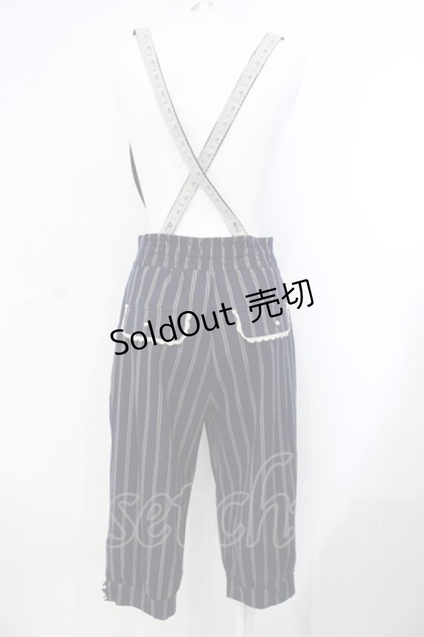 画像2: axes femme POETIQUE / サス付きハーフパンツ M ネイビー O-25-07-07-005-AX-PA-OW-OS (2)