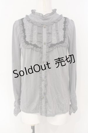 画像: axes femme / ヨーク切り替えブラウス風プルオーバー M グレー O-25-07-07-054-AX-TO-OW-OS