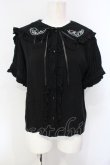 画像1: LISTEN FLAVOR / リボン付きセーラーブラウス F ブラック O-25-07-07-083-PU-BL-OW-ZT081 (1)