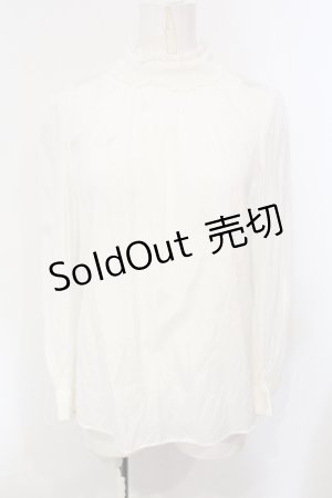 画像: Franche Lippee / フリルネックプルブラウス M シロ O-25-07-07-094-LO-BL-OW-OS