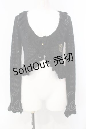画像: BABY,THE STARS SHINE BRIGHT / Petitスカラップ透かし編みボレロ  クロ O-25-07-07-010-BA-TO-IG-OS