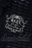 画像2: BABY,THE STARS SHINE BRIGHT / Petitスカラップ透かし編みボレロ  クロ O-25-07-07-010-BA-TO-IG-OS (2)