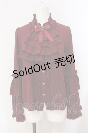 画像: Amavel / Wonder Trickジャボブラウス M ワイン O-25-07-07-017-CA-BL-IG-OS