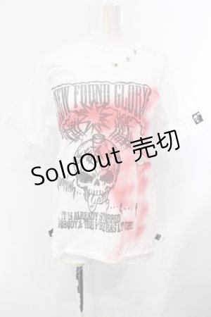 画像: SEX POT ReVeNGe / スカルボムプリントダメージTシャツ M ホワイト O-25-07-07-027-SP-TS-IG-OS