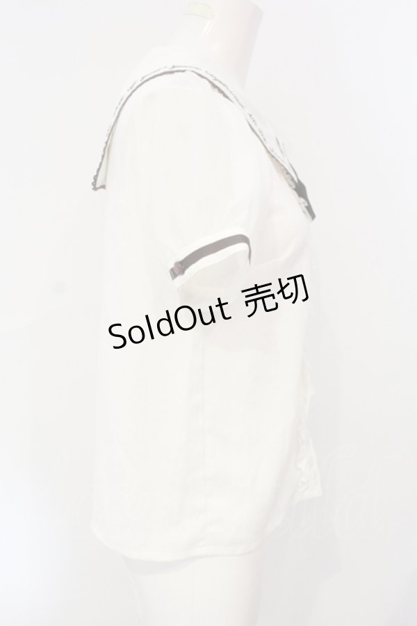 画像3: axes femme POETIQUE / スプーン＆フォーク刺繍ブラウス M オフ×ブラウン O-25-07-08-041-AX-BL-IG-OS (3)