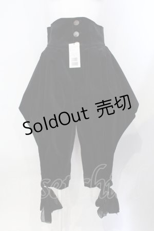 画像: BPN / 裾リボン変形別珍王子パンツ M ブラック O-25-07-08-045-GO-PA-OW-ZY