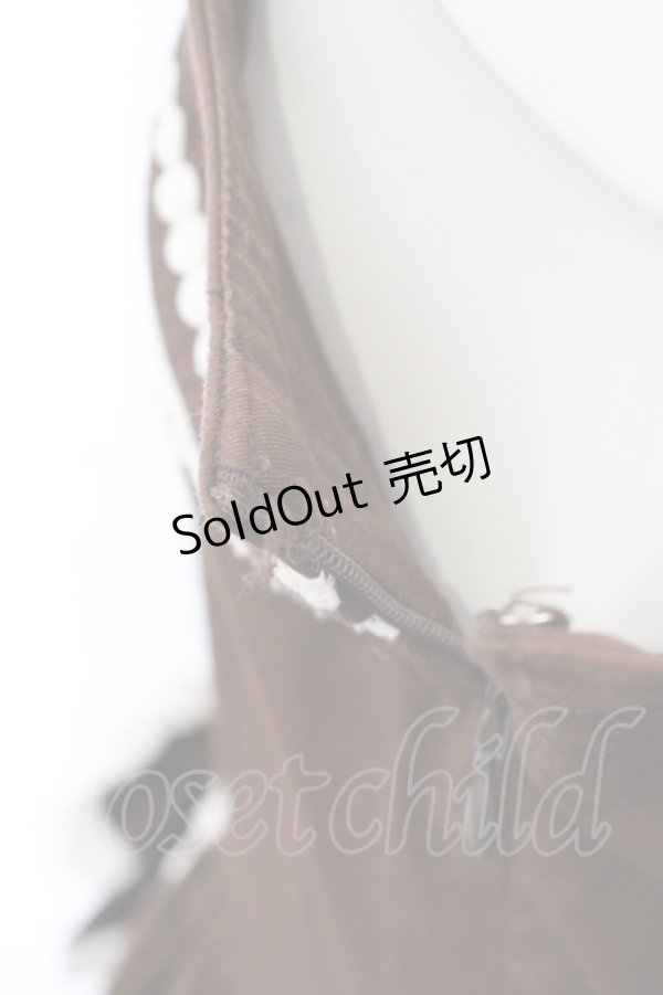 画像5: BABY,THE STARS SHINE BRIGHT / ハート刺繍ジャンパースカート  ブラウン O-25-07-08-051-BA-OP-OW-OS (5)
