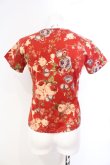 画像3: WONDERFUL WORLD / ローズ柄Tシャツ  アカ O-25-07-08-060-LO-TS-IG-OS (3)