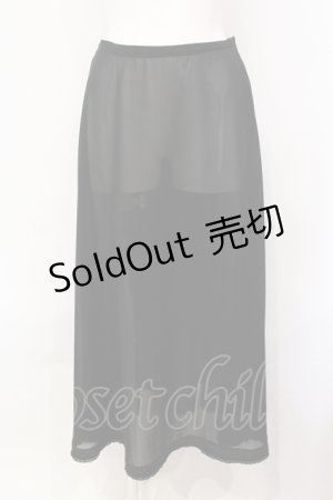 画像: KANEKO ISAO / ペチコート  クロ O-25-07-08-074-EL-SK-IG-OS