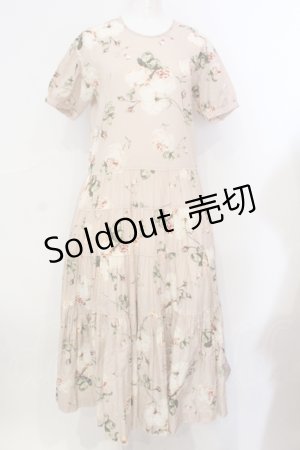 画像: WONDERFUL WORLD / オールドローズ半袖ワンピース  ピンク O-25-07-08-084-LO-OP-IG-ZI