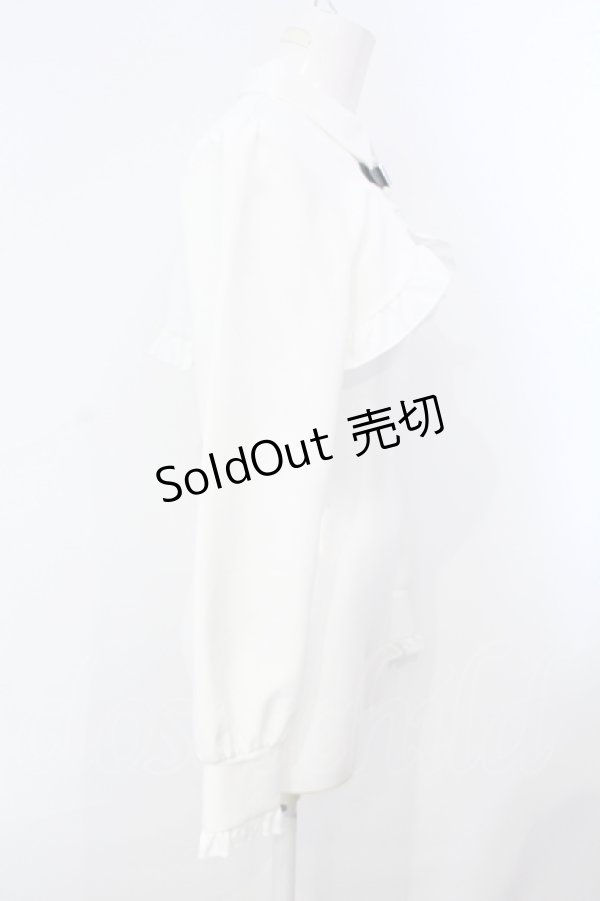 画像2: DearMyLove / スクエアバックルフリルショートブラウス M オフシロ O-25-07-08-010-EL-BL-OW-OS (2)