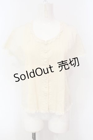 画像: KANEKO ISAO / タックブラウス  アイボリー O-25-07-08-088-EL-BL-IG-OS