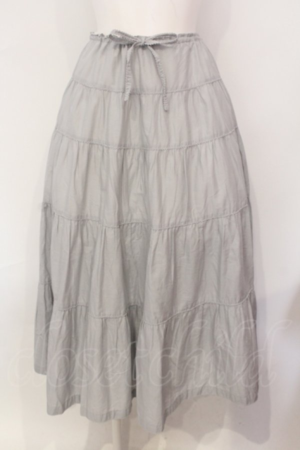 画像1: KANEKO ISAO / タックスカート  グレー O-25-07-08-092-EL-SK-IG-ZT034 (1)