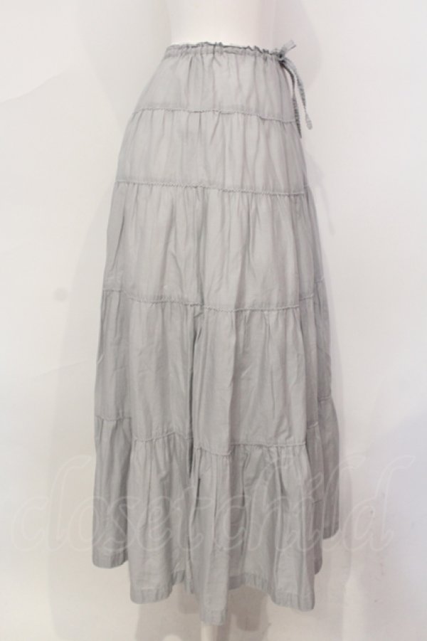 画像2: KANEKO ISAO / タックスカート  グレー O-25-07-08-092-EL-SK-IG-ZT034 (2)