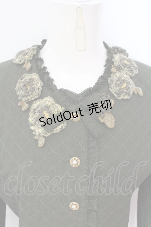 画像2: WONDERFUL WORLD / モチーフキルトジャケット  グリーン O-25-07-08-096-LO-JA-IG-OS (2)
