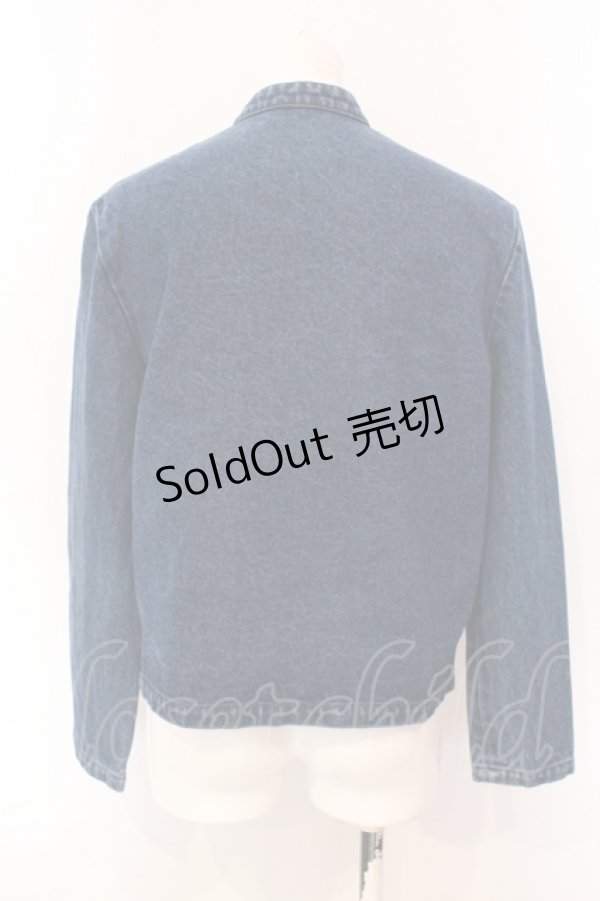 画像3: KANEKO ISAO / デニムチャイナボタンジャケット  インディゴ O-25-07-08-110-EL-JA-IG-ZI (3)