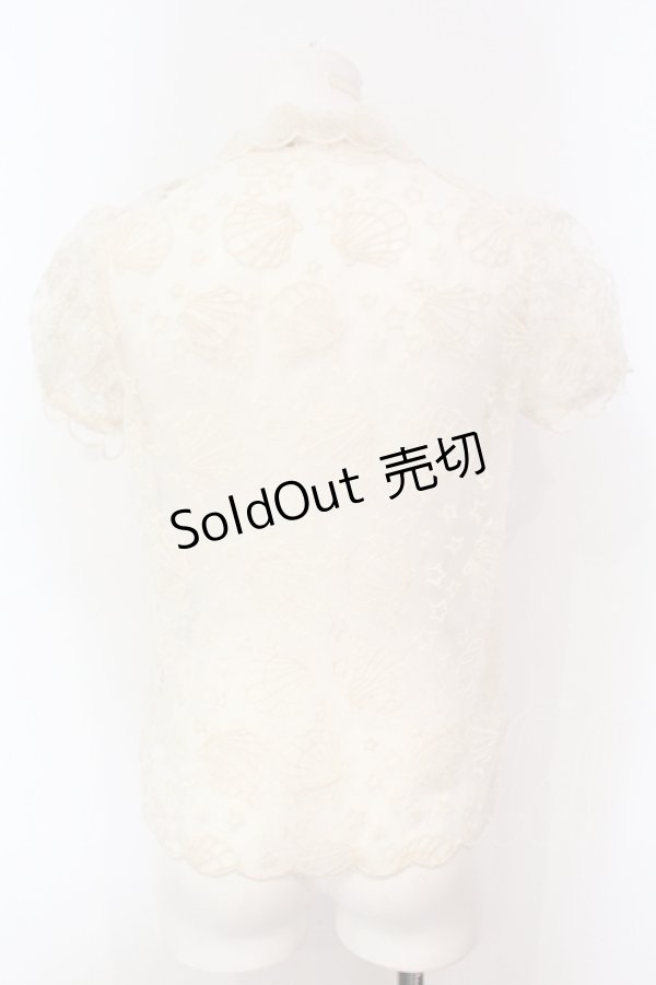 画像4: Candy Stripper / Dreamy Shell Blouse ブラウス 2 アイボリー O-25-07-08-111-PU-BL-IG-OS (4)