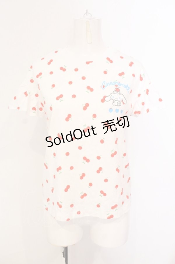画像1: サンリオ / グラフィックTシャツ M さくらんぼ×シナモロール O-25-07-08-117-EL-TS-IG-OS (1)
