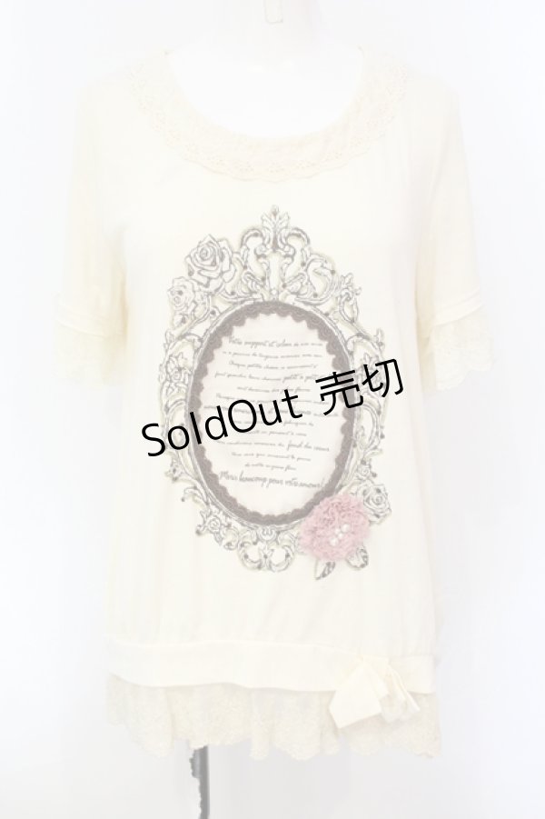 画像1: axes femme / 10th アニバーサリーTシャツ  アイボリー O-25-07-08-120-AX-TO-IG-OS (1)