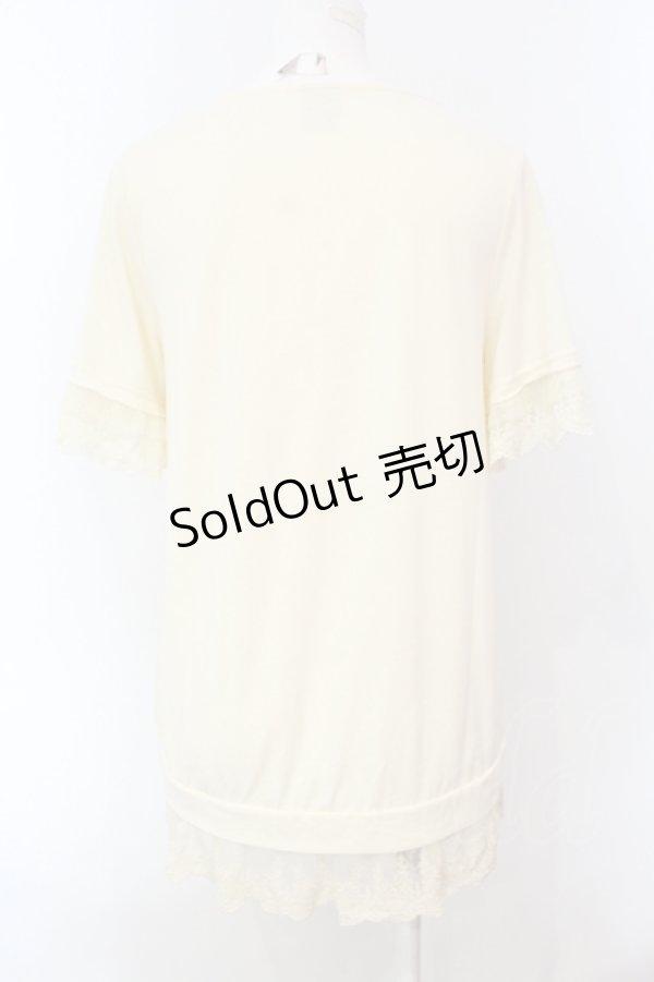 画像2: axes femme / 10th アニバーサリーTシャツ  アイボリー O-25-07-08-120-AX-TO-IG-OS (2)
