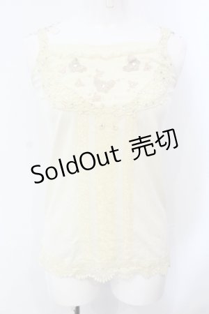 画像: axes femme / バタフライモチーフキャミ M キナリ O-25-07-08-002-AX-TO-OW-OS