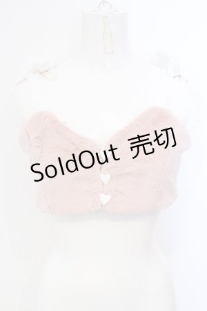 画像: mon lily / リボンファーキャミソール M ピンク O-25-07-08-019-LO-TO-OW-OS
