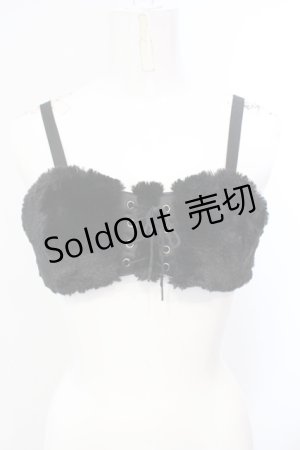 画像: mon lily / ファーキャミソール M クロ O-25-07-08-020-LO-TO-OW-OS