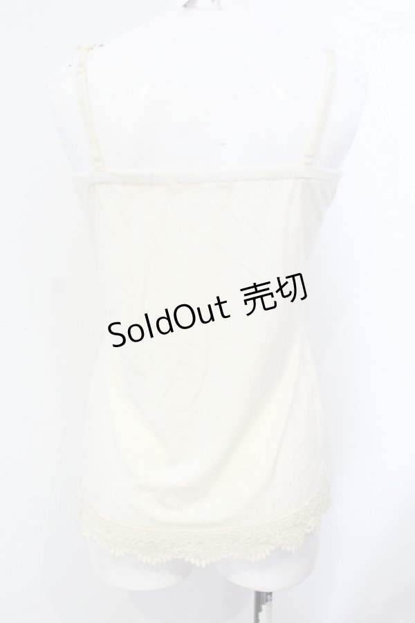 画像3: axes femme / バタフライモチーフキャミ M キナリ O-25-07-08-002-AX-TO-OW-OS (3)
