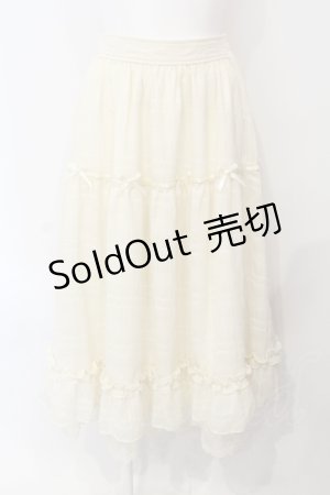 画像: axes femme POETIQUE / シアーチェックティアードスカート M キナリ O-25-07-08-026-AX-SK-OW-OS