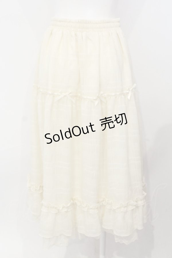 画像3: axes femme POETIQUE / シアーチェックティアードスカート M キナリ O-25-07-08-026-AX-SK-OW-OS (3)