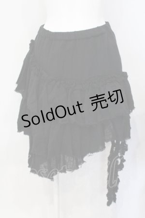 画像: HELL CAT PUNKS / アシメガーゼスカート   O-25-07-08-031-PU-SK-OW-OS