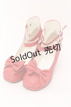 画像: LIEF / 2ストラップシューズ 36 アカ O-25-07-10-041-LO-SH-IG-OS