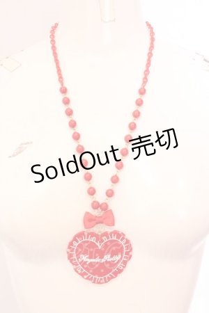 画像: Angelic Pretty / ドットLovely Heartクッションネックレス  アカ O-25-07-10-047-AP-AC-OW-OS