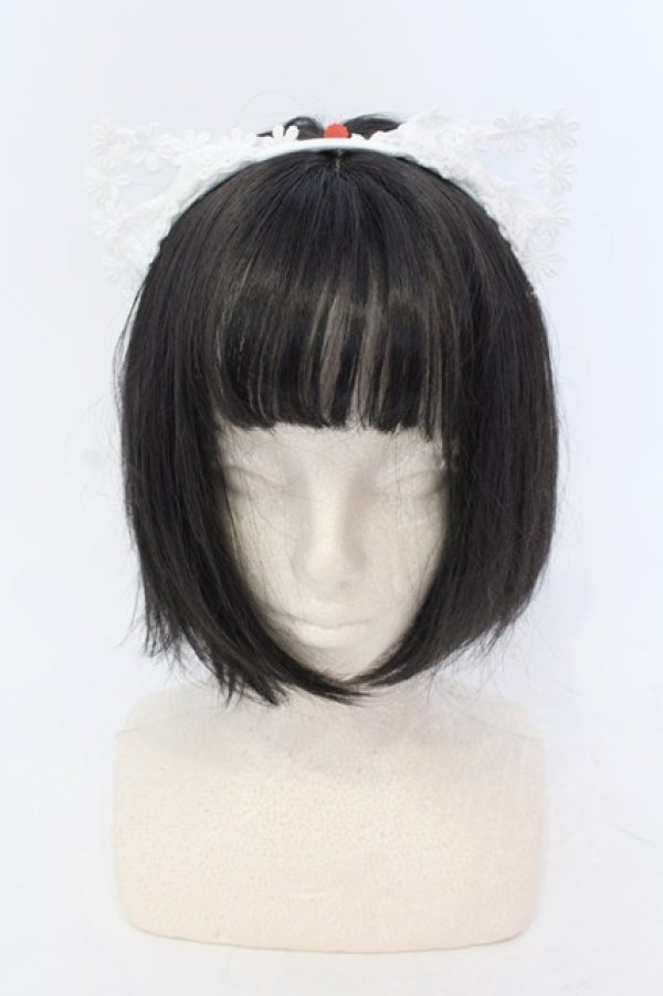 画像2: Angelic Pretty / Flower Kittenレースカチューシャ  シロ O-25-07-10-005-AP-AC-OW-ZT271 (2)