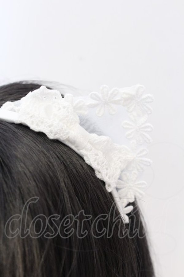 画像3: Angelic Pretty / Flower Kittenレースカチューシャ  シロ O-25-07-10-005-AP-AC-OW-ZT271 (3)