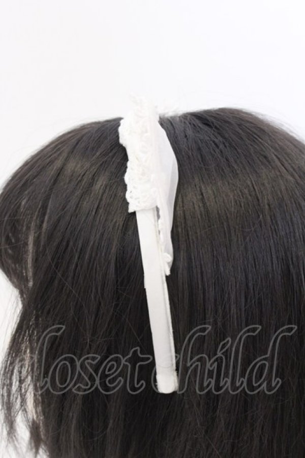 画像4: Angelic Pretty / Flower Kittenレースカチューシャ  シロ O-25-07-10-005-AP-AC-OW-ZT271 (4)