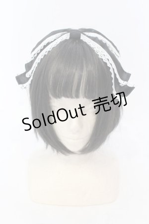 画像: metamorphose / ダルサテンリボンカチューシャ  クロ×シロ O-25-07-10-010-ME-AC-IG-ZT271