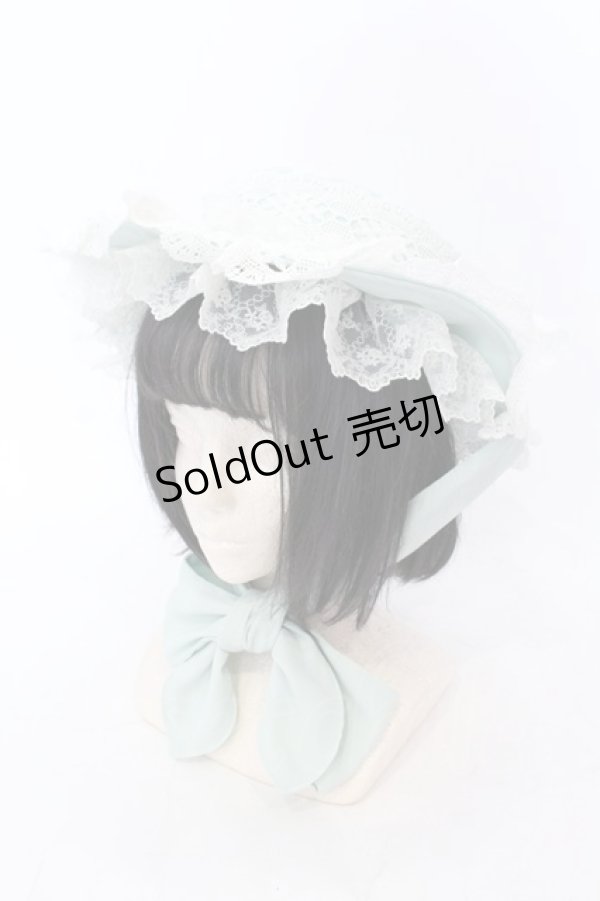 画像1: ALICE and the PIRATES / Historiaボンネットハット  若草 O-25-07-10-012-PA-AC-OW-OS (1)