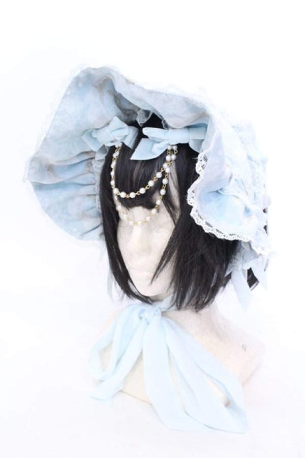 画像1: Angelic Pretty / Celestialボンネット  サックス O-25-07-10-002-AP-AC-IG-OS (1)