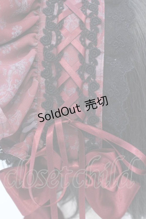 画像4: ALICE and the PIRATES / Vampire Lament 薔薇roseボンネット  ワイン O-25-07-10-015-PA-AC-IG-OS (4)