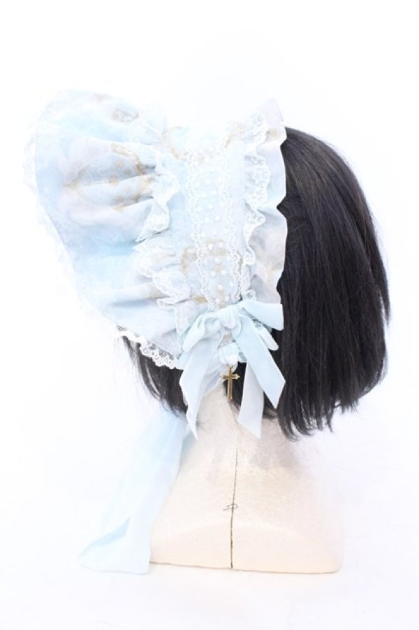 画像3: Angelic Pretty / Celestialボンネット  サックス O-25-07-10-002-AP-AC-IG-OS (3)