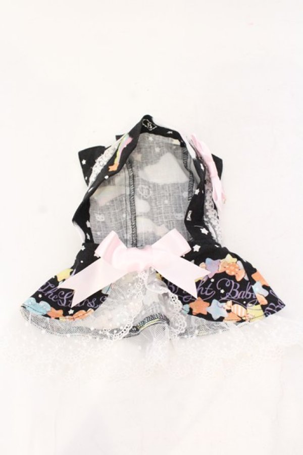 画像1: BABY,THE STARS SHINE BRIGHT / くみゃちゃんのKiraKira Sweets Halloween柄くみゃちゃんねこみみケープ  クロ O-25-07-10-023-BA-ZA-OW-ZT208-F003 (1)