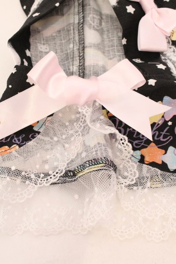 画像3: BABY,THE STARS SHINE BRIGHT / くみゃちゃんのKiraKira Sweets Halloween柄くみゃちゃんねこみみケープ  クロ O-25-07-10-023-BA-ZA-OW-ZT208-F003 (3)