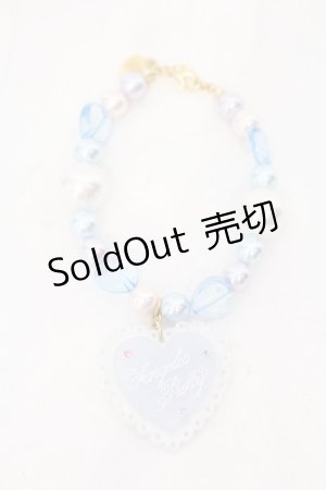 画像: Angelic Pretty / Sprinkle Heartブレスレット  サックス O-25-07-10-029-AP-AC-OW-OS