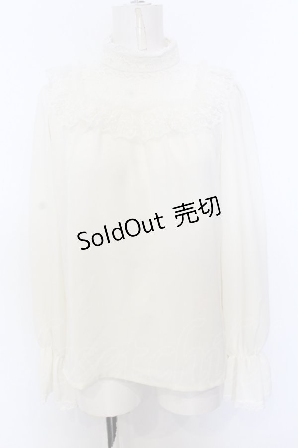 画像1: Moi-meme-Moitie / フラワーレースカットソー 2 オフホワイト O-25-07-11-024-MO-TO-IG-OS (1)